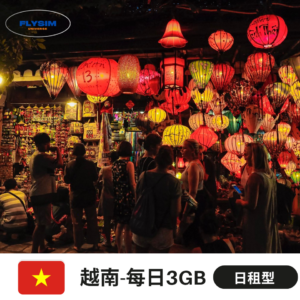 【日租型 每日3GB】越南eSIM高速上網(中量方案)